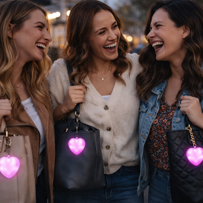 Heart LED Keychain for Bags & Keys